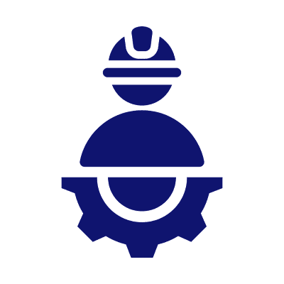 Blue gear and helmet on black background.